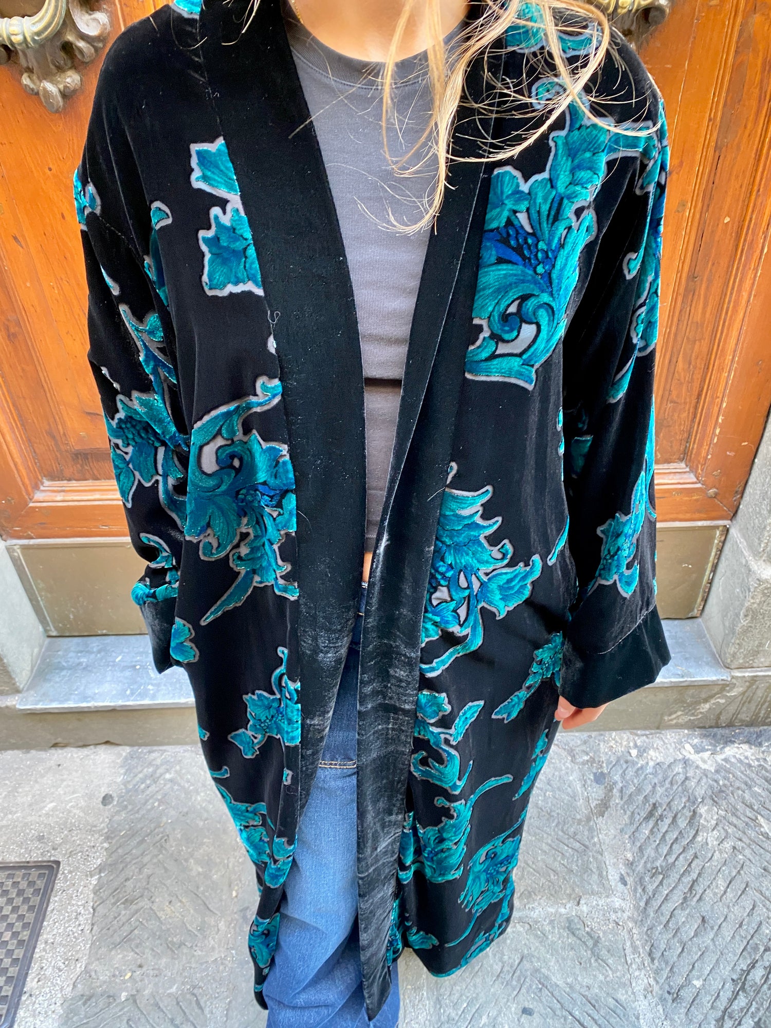 Kimono Lungo Devoré