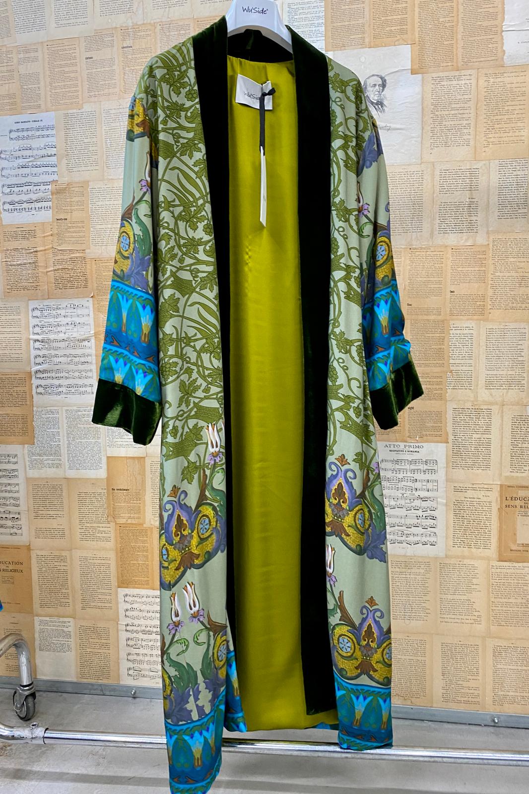 Kimono Fantasia bordo velluto