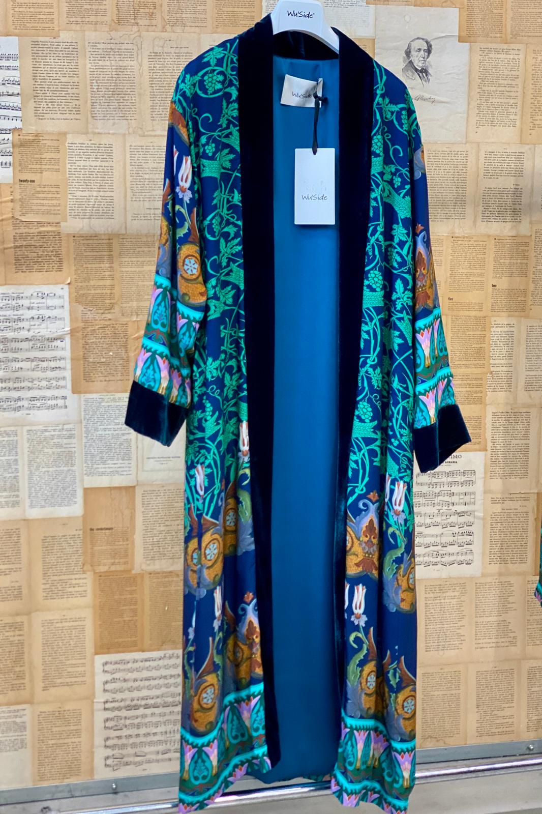 Kimono Fantasia bordo velluto