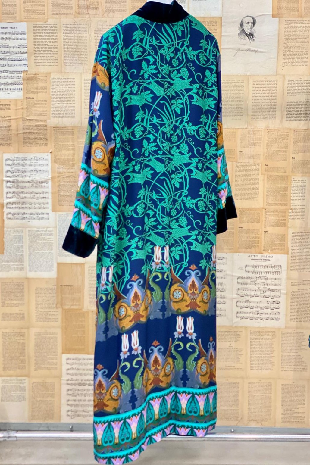 Kimono Fantasia bordo velluto