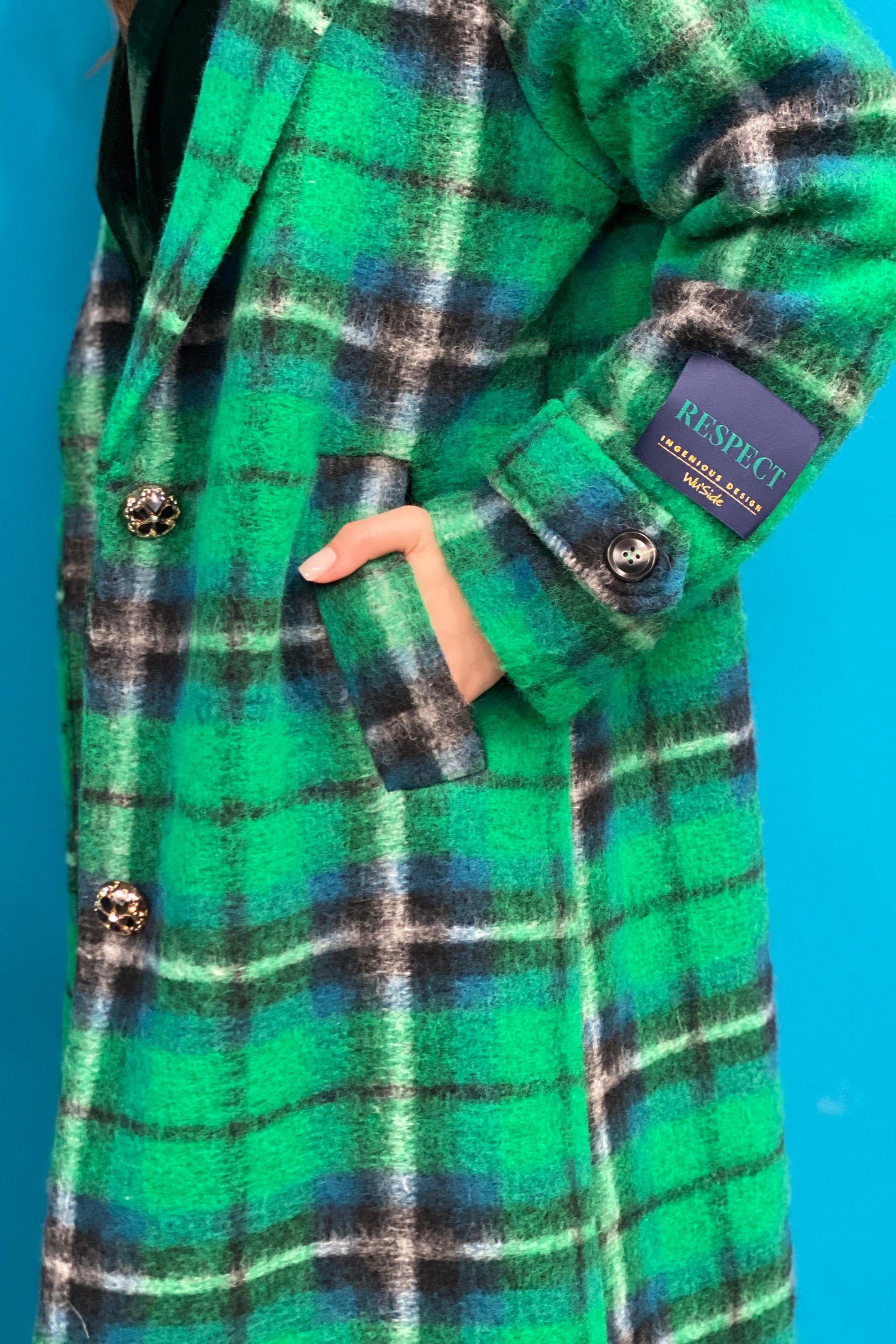 Cappotto Tartan Green
