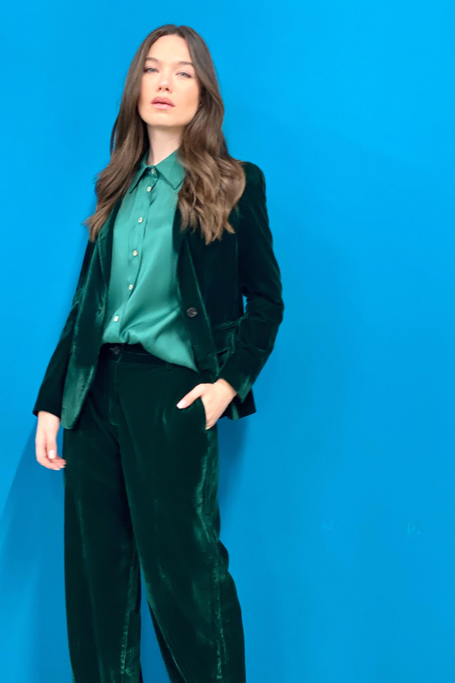 Blazer Velvet liscio