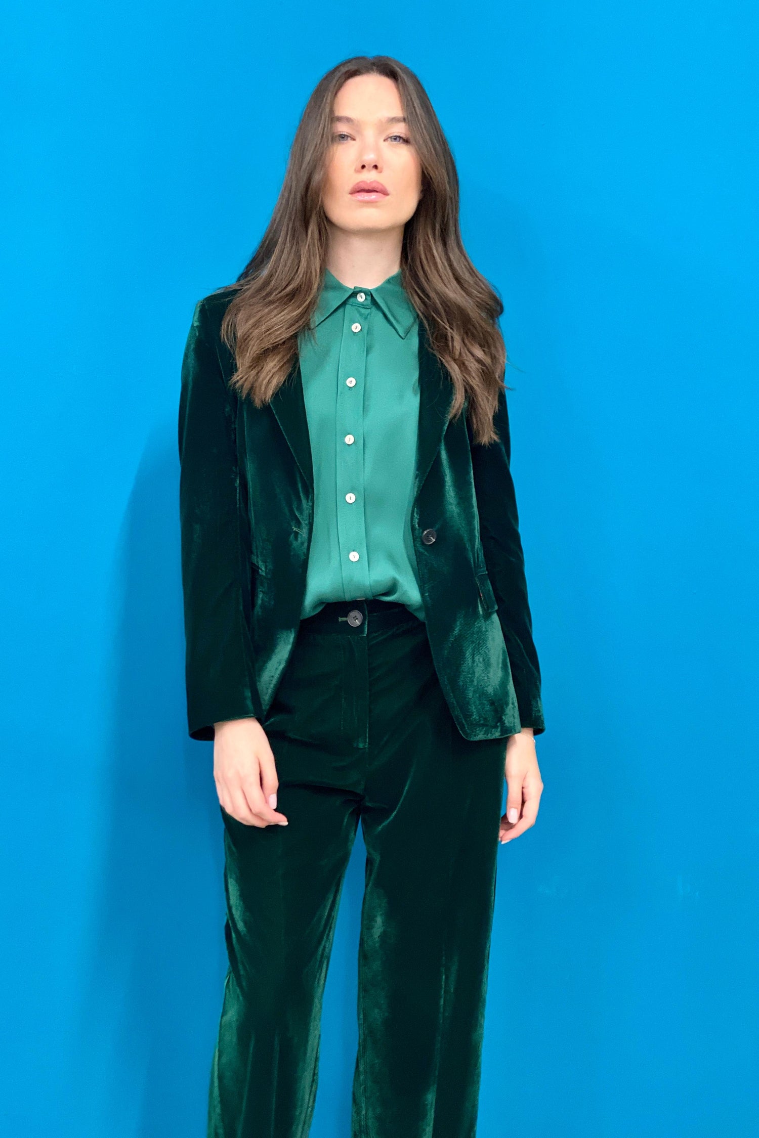 Blazer Velvet liscio