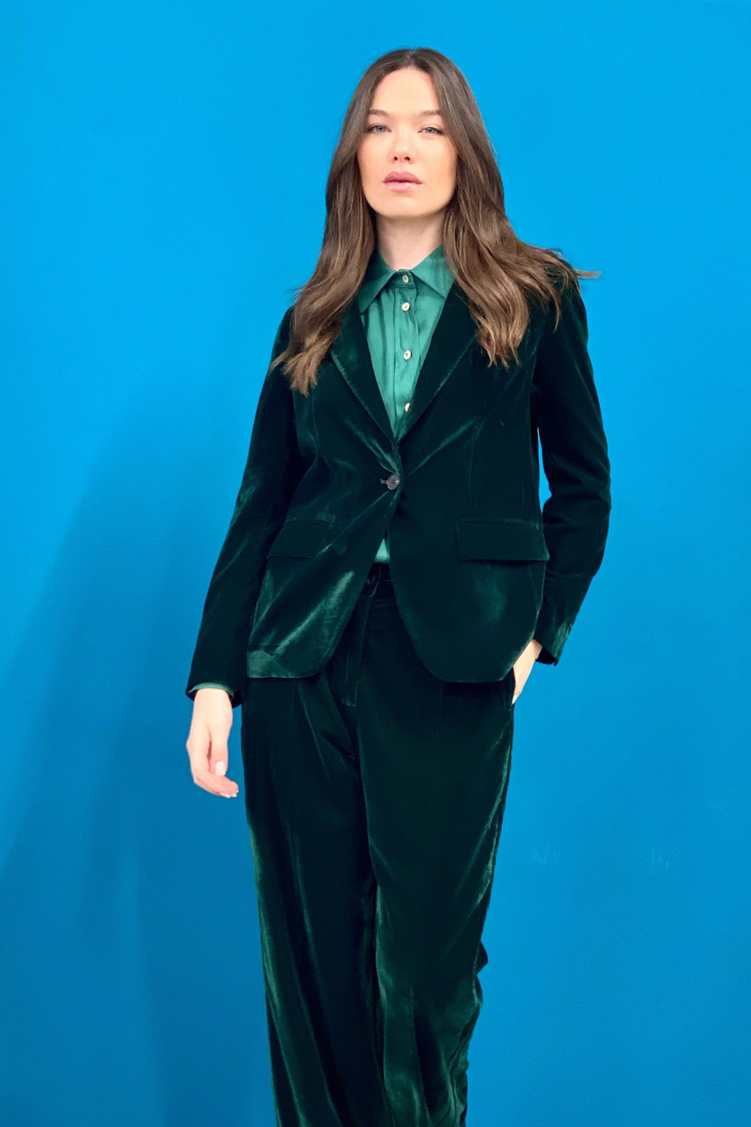 Blazer Velvet liscio