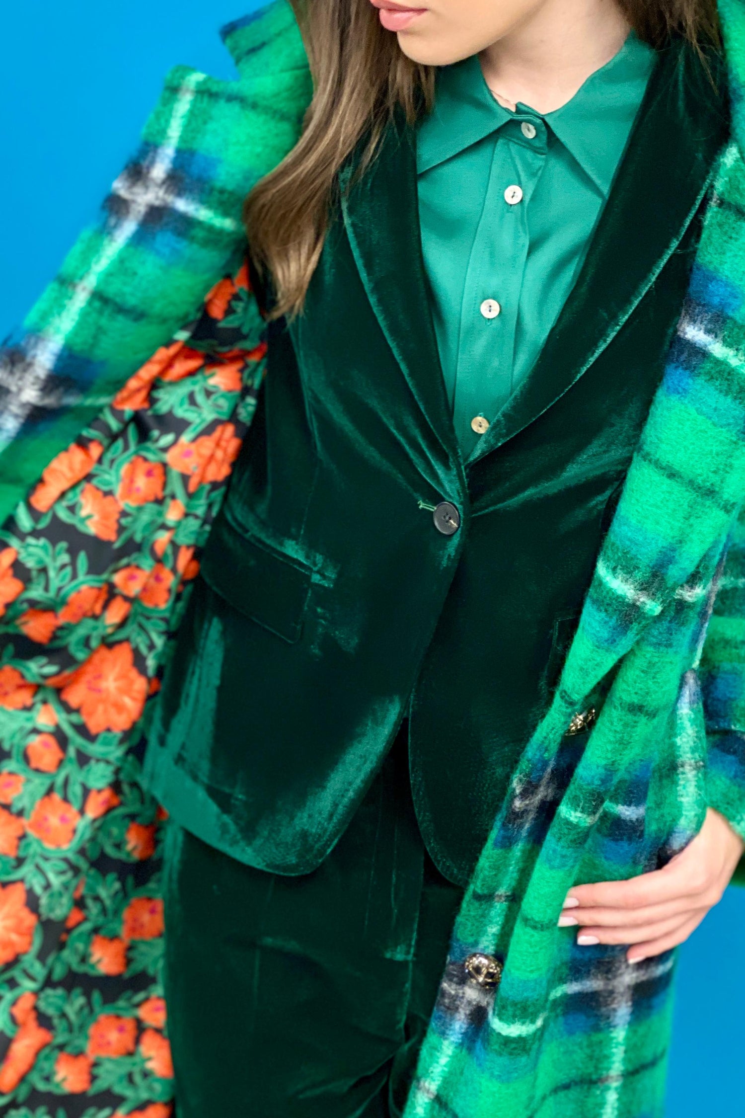 Blazer Velvet liscio
