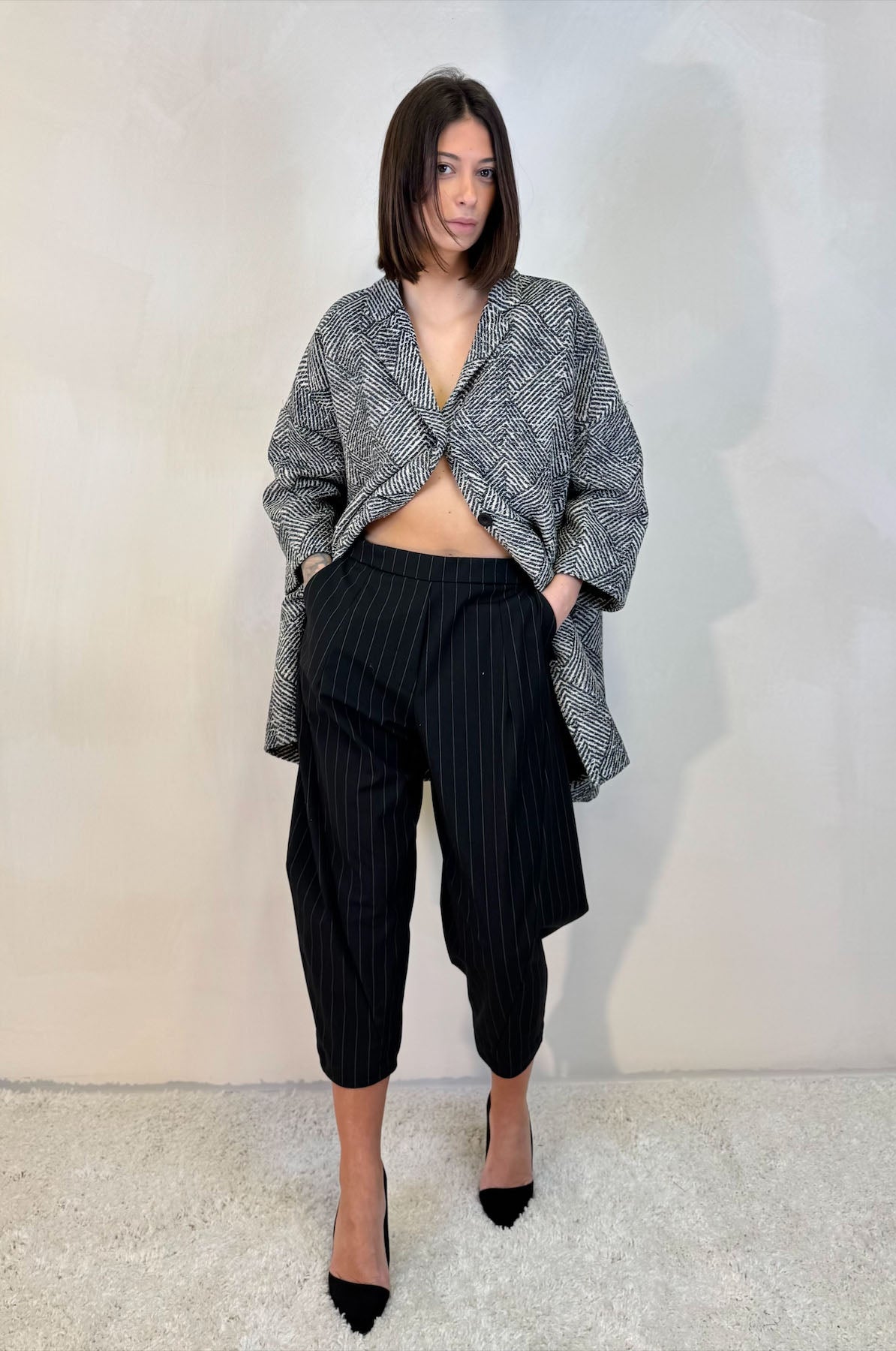 Pantalone Gaucho Gessato