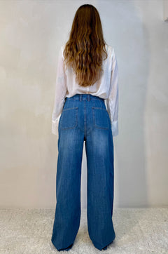 Jeans wide leg leggero