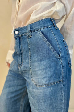 Jeans wide leg leggero