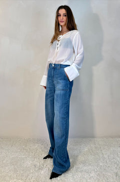 Jeans wide leg leggero
