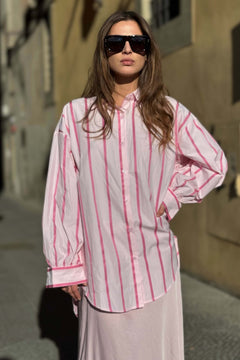 Camicia Uomo Righe Larghe