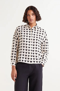 Camicia Stampa Cuori