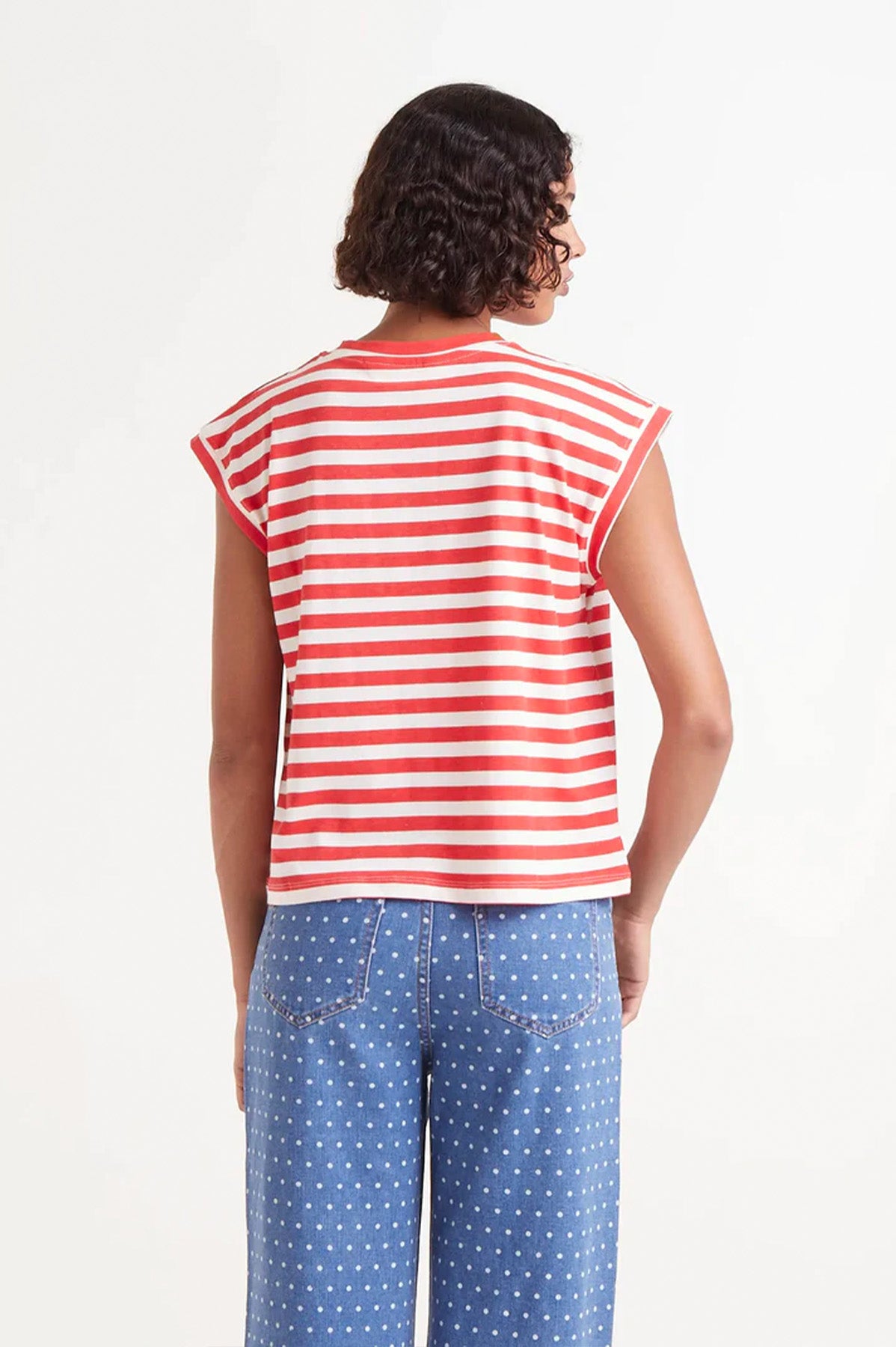 T-shirt Righe Rosse