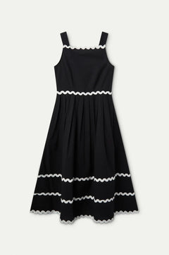 Abito Midi Nero Decoro
