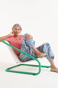 Pantalone Dritto Stampa Acquaria