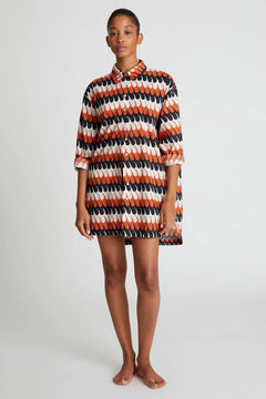 Camicia oversize con stampa Levante
