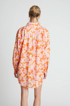 Camicia oversize stampata Rubra Orange