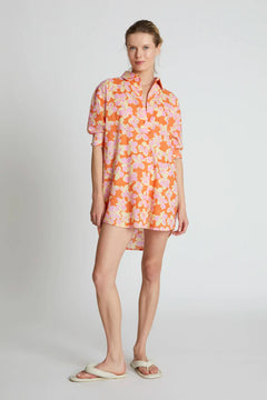 Camicia oversize stampata Rubra Orange