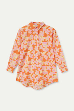 Camicia oversize stampata Rubra Orange