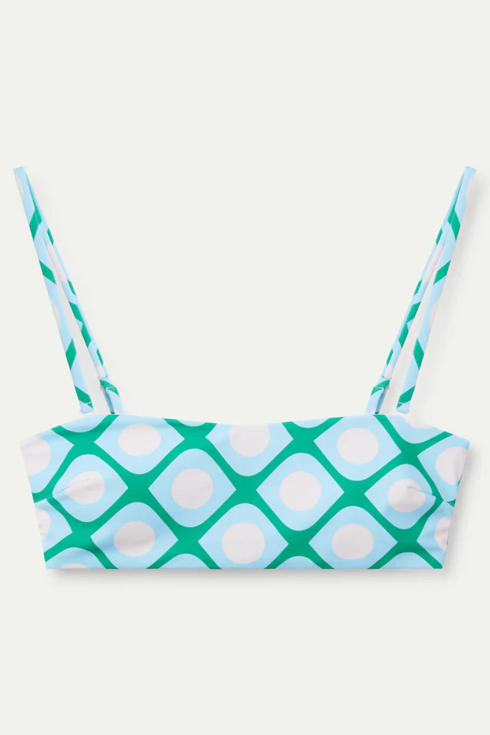 Reggiseno bikini dritto stampato Poniente