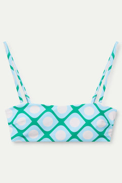 Reggiseno bikini dritto stampato Poniente