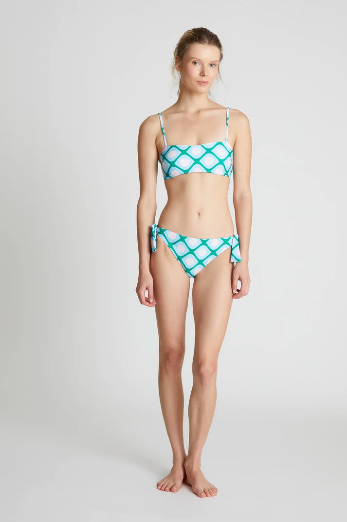 Reggiseno bikini dritto stampato Poniente