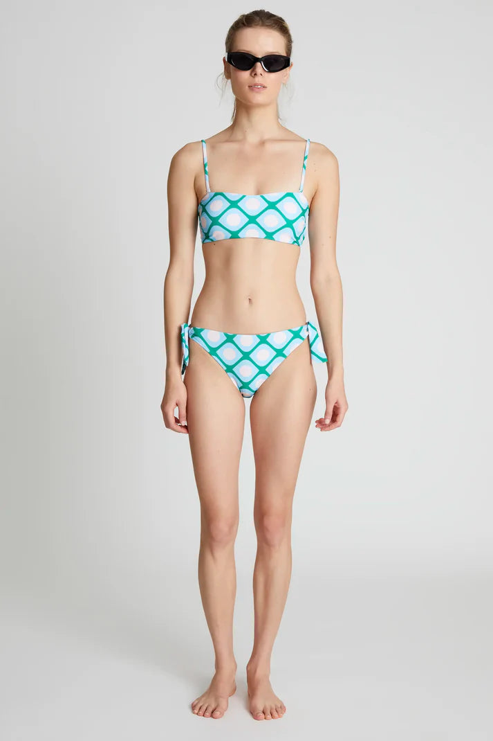 Reggiseno bikini dritto stampato Poniente