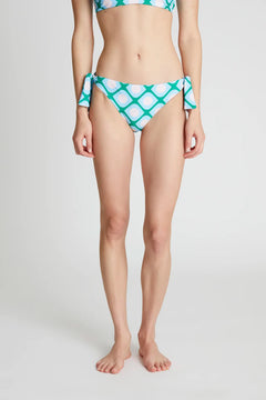 Slip bikini con lacci stampati Poniente