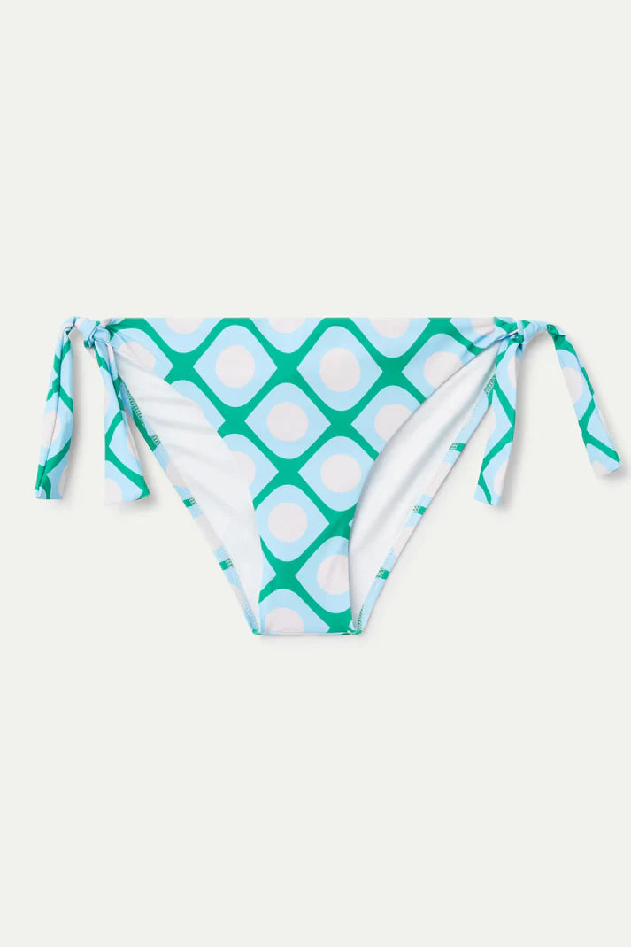 Slip bikini con lacci stampati Poniente