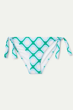 Slip bikini con lacci stampati Poniente