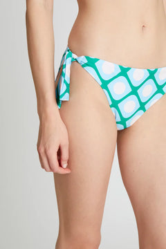 Slip bikini con lacci stampati Poniente