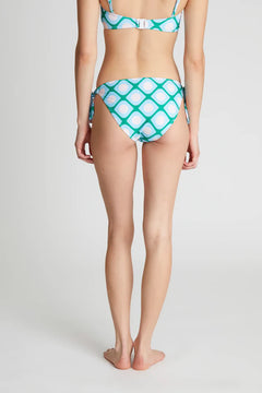 Slip bikini con lacci stampati Poniente
