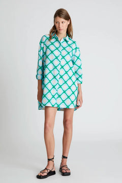 Camicia oversize con stampa Poniente