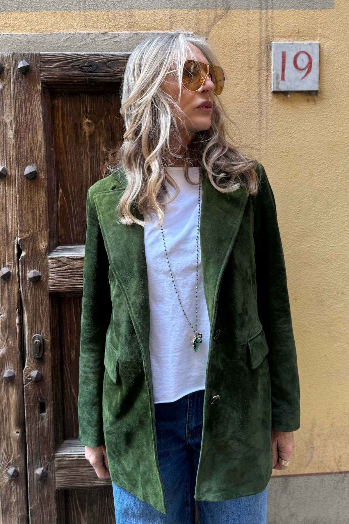 Blazer Camoscio