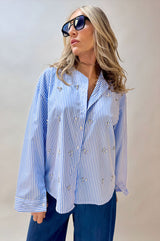 Camicia Righe Strass