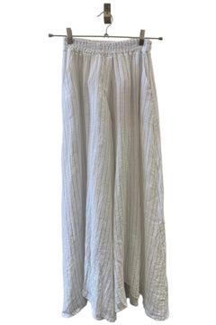 Pantalone Palazzo Gessato Lino