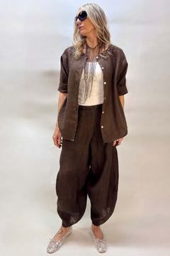 Pantalone Gaucho Lino