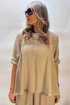 Blusa Lino Reversibile