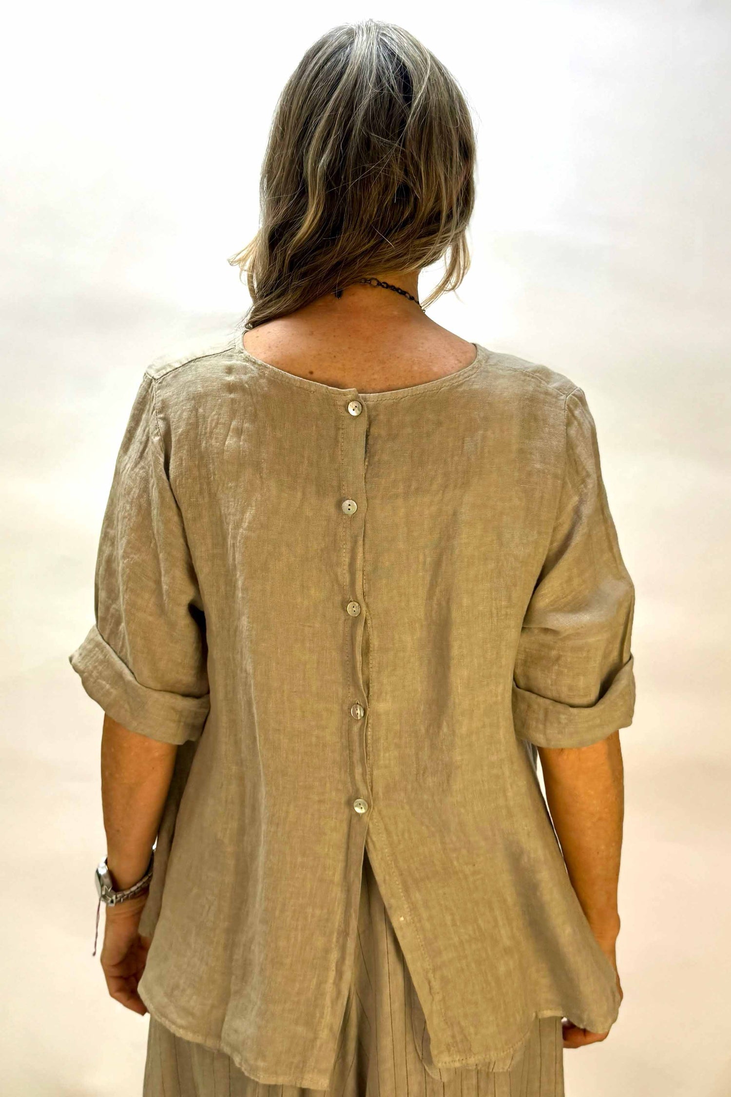 Blusa Lino Reversibile