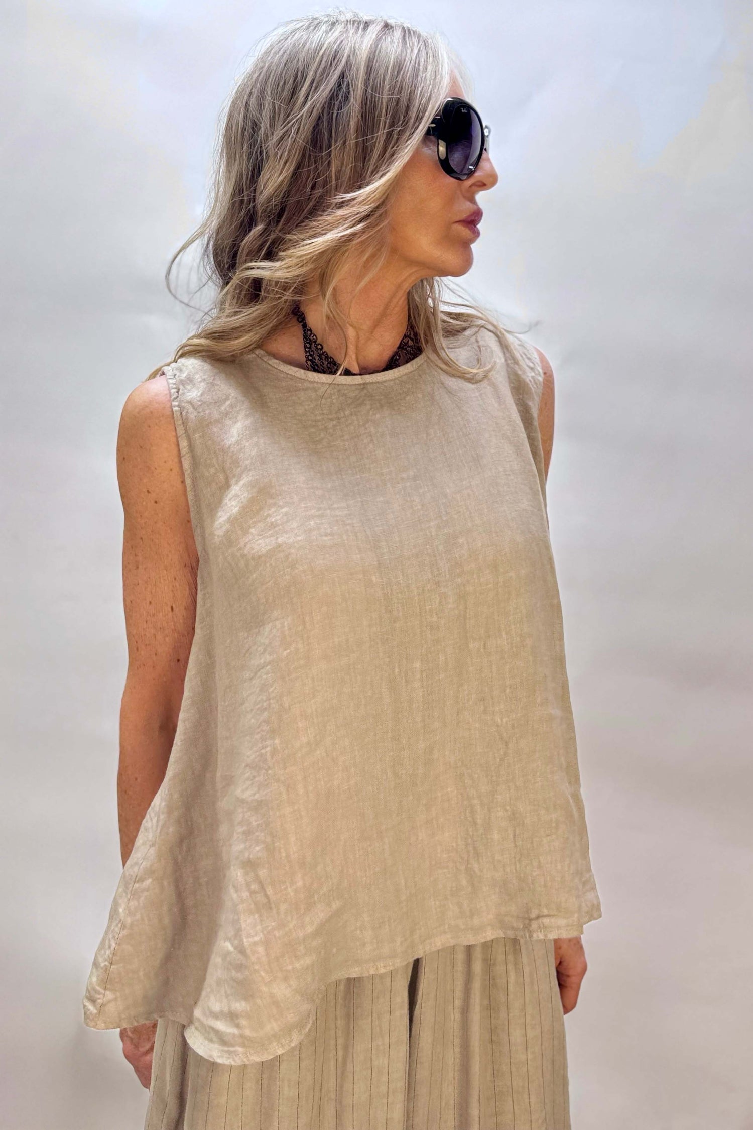 Top Lino Reversibile