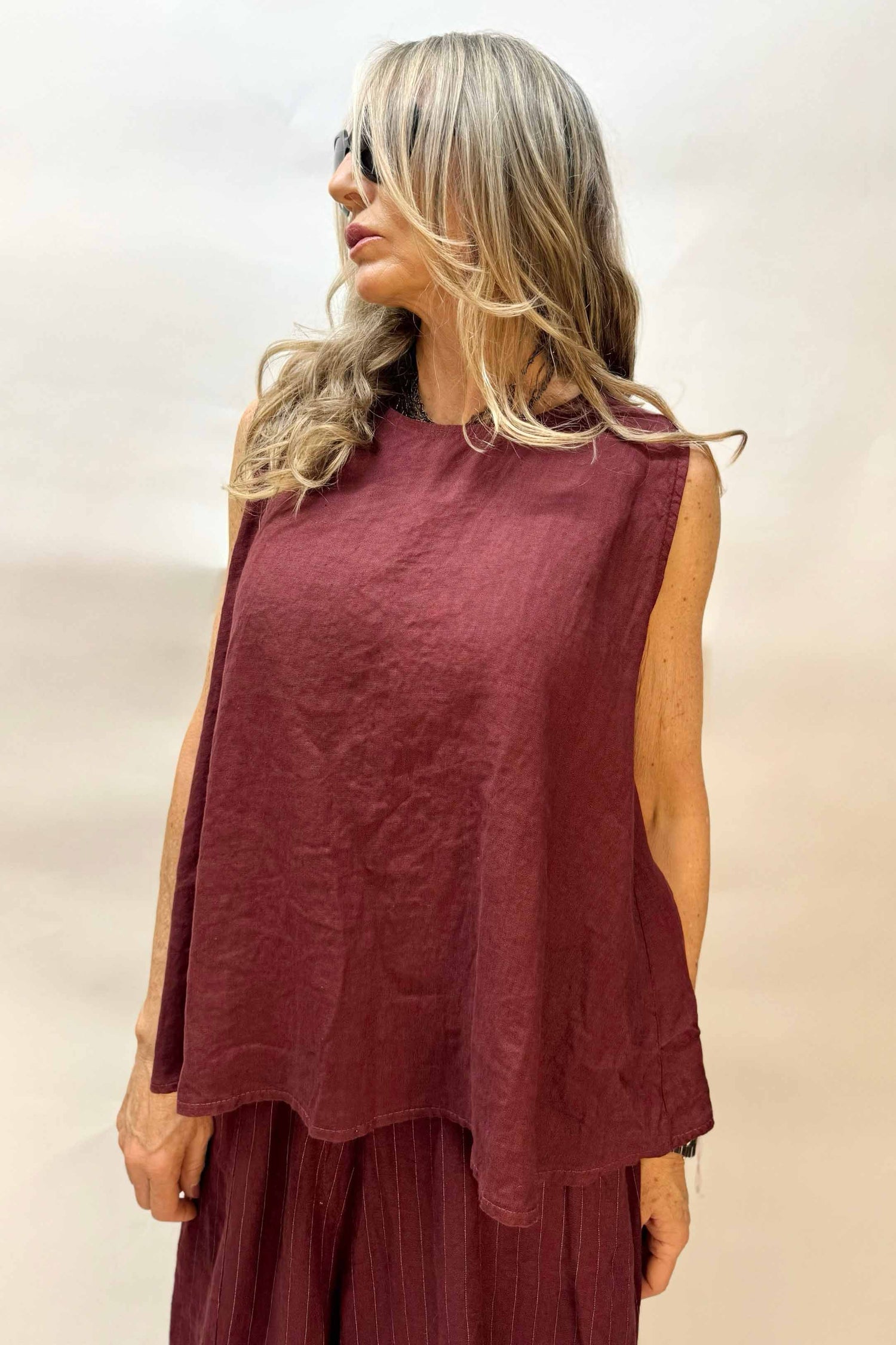 Top Lino Reversibile