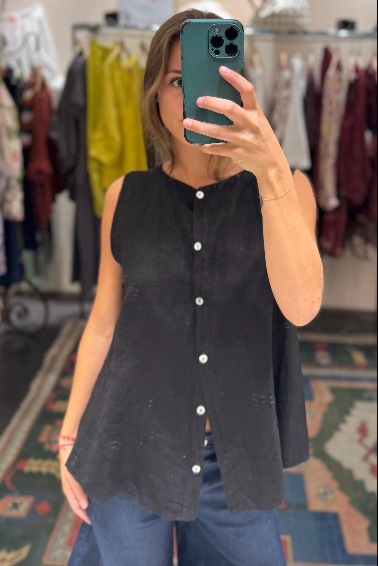 Top Lino Reversibile