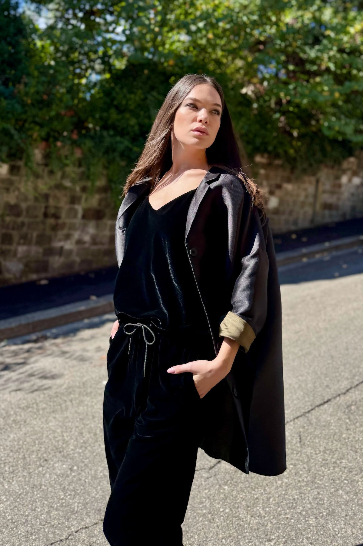 Giacca Kimono Nera
