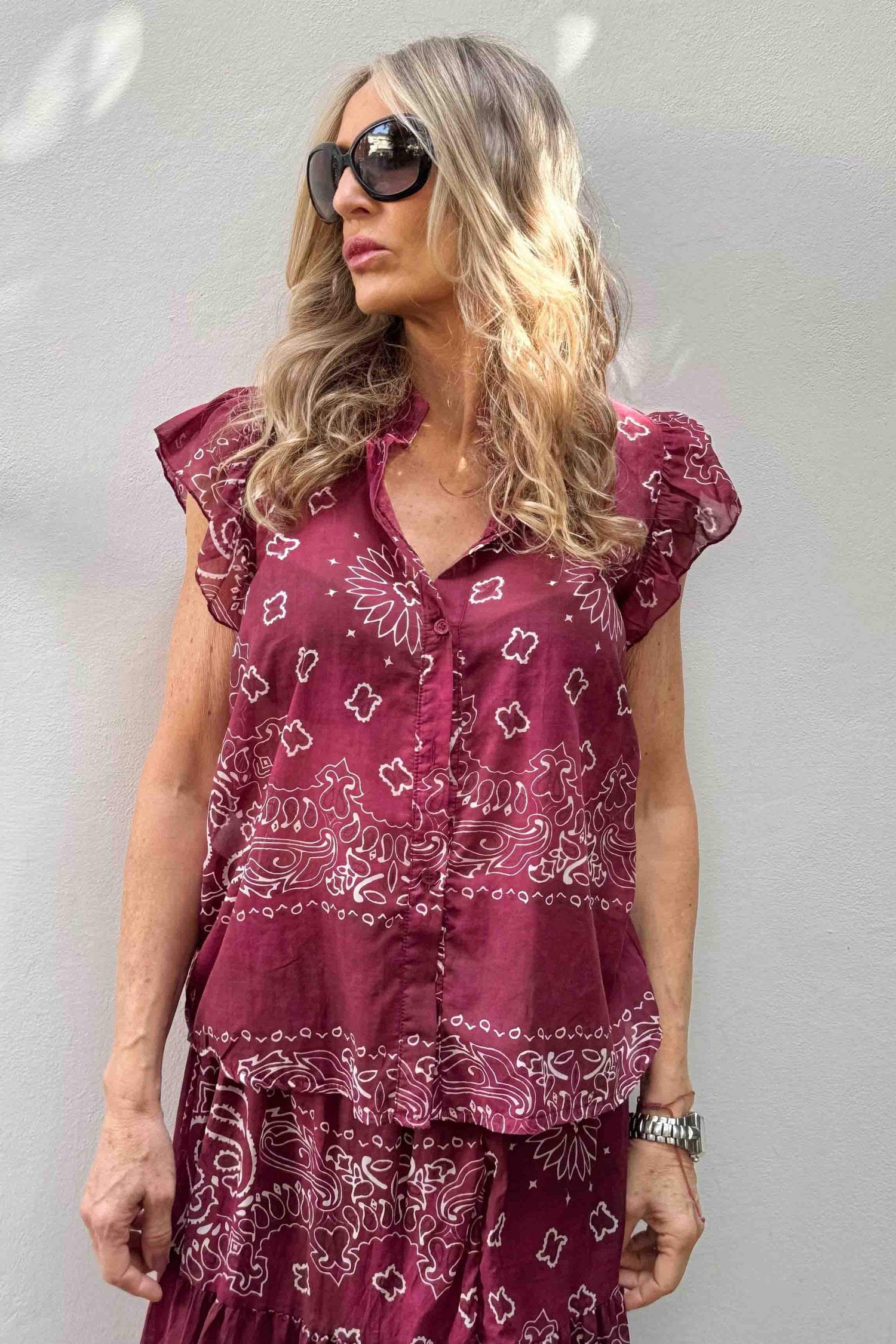 Camicia Maniche Volant