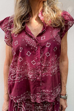 Camicia Maniche Volant