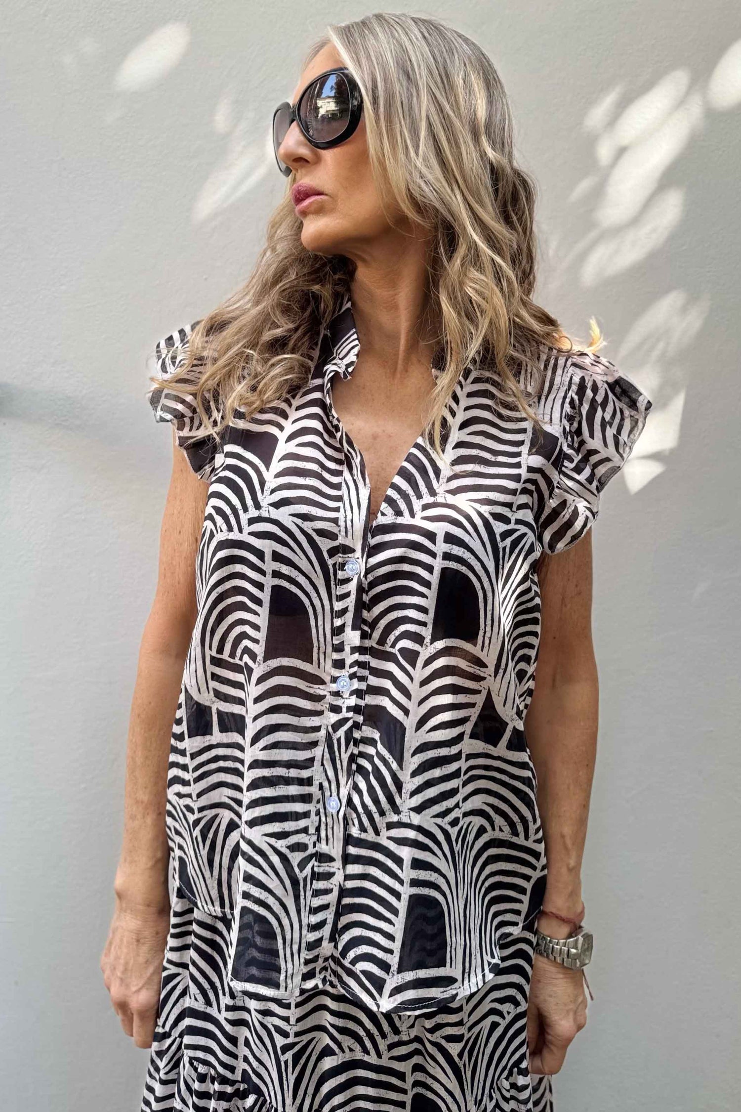 Camicia Maniche Volant