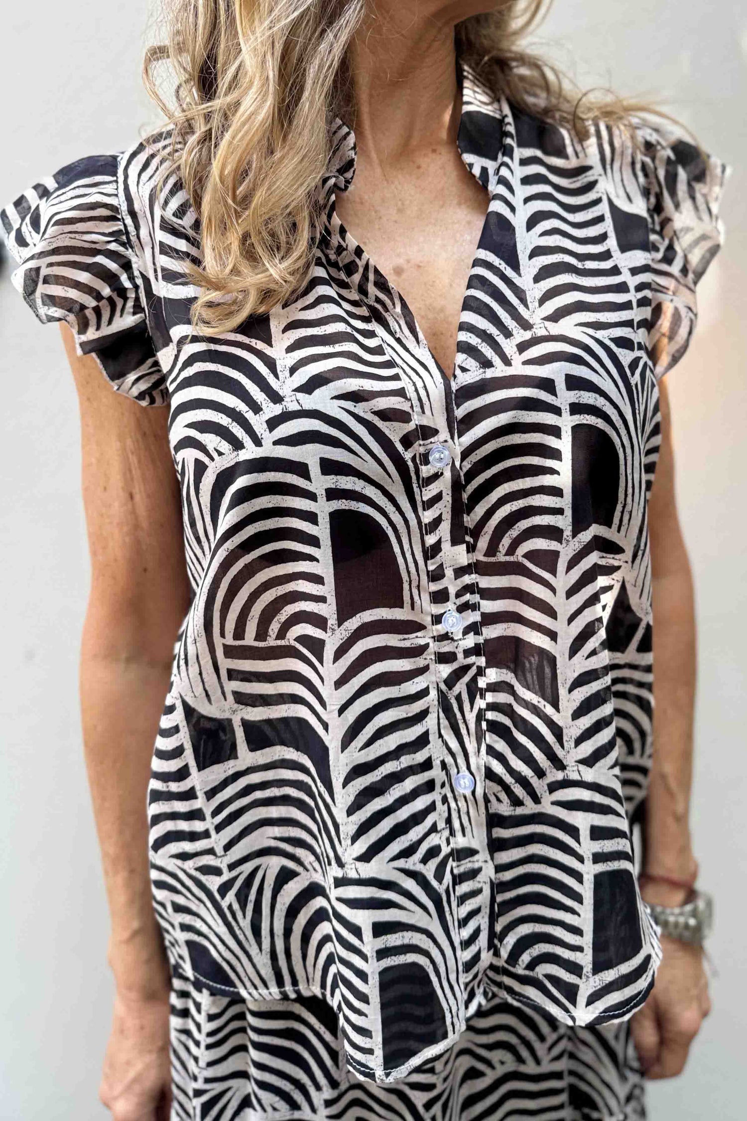 Camicia Maniche Volant