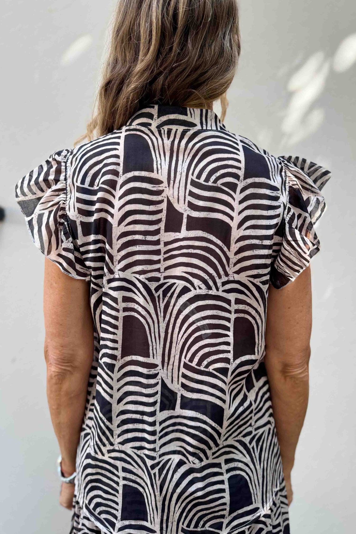 Camicia Maniche Volant