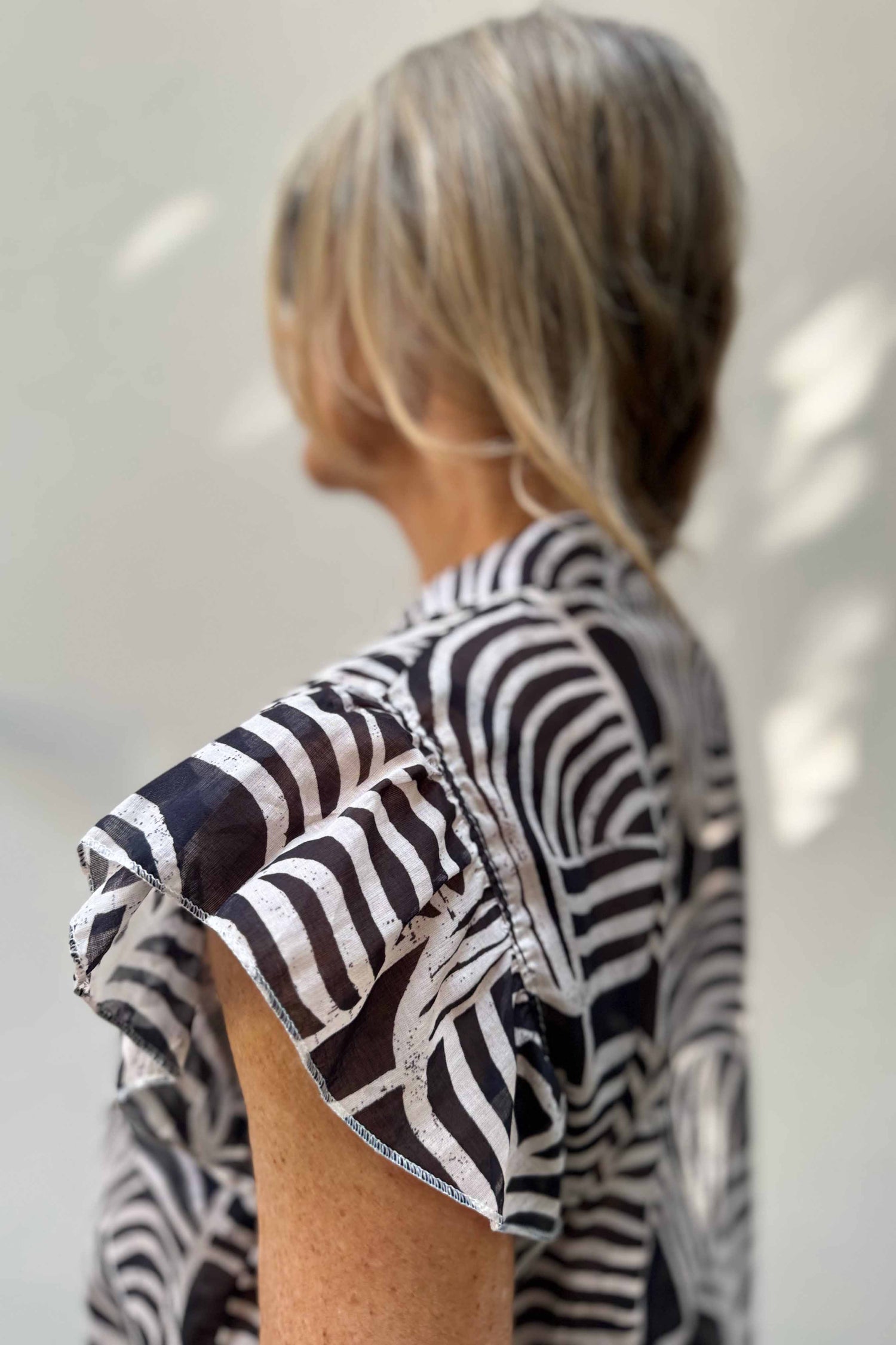 Camicia Maniche Volant
