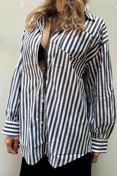 Camicia Uomo Righe Cotone