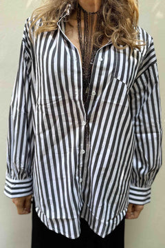 Camicia Uomo Righe Cotone